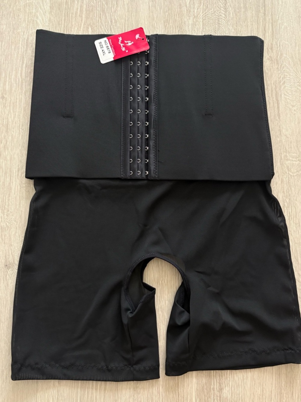 High-Waist Black Shapewear Shorts with Waist Cincher